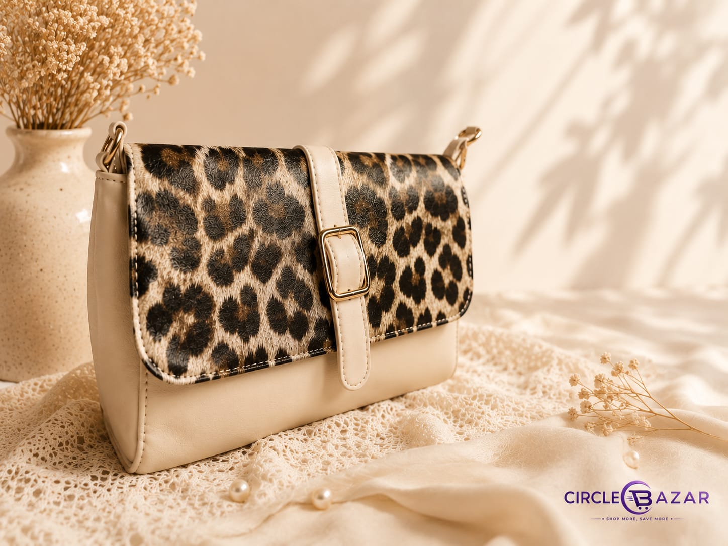Premium Women's Double Shoulder Strap & Crossbody Fashion Bag image 2